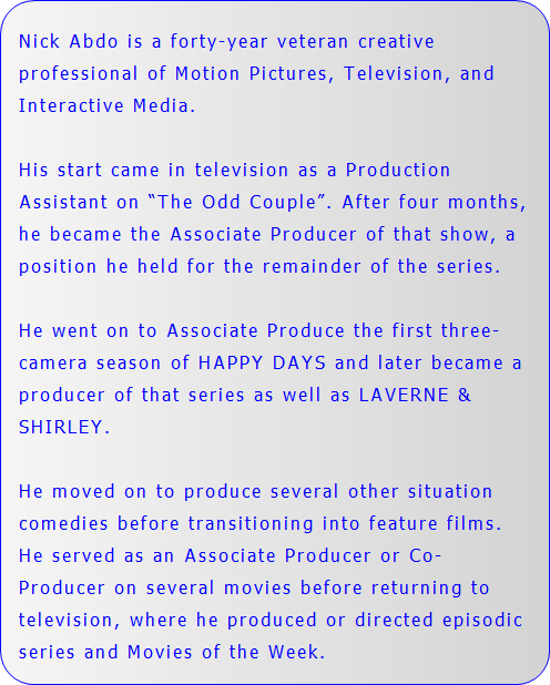 Nick Abdo Bio Blurb